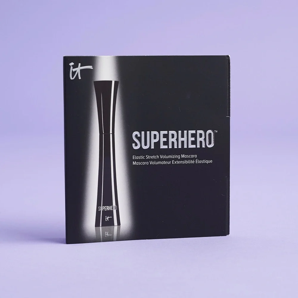 IT COSMETICS Superhero Volumizing Mascara Black .17‎ oz Deluxe Travel Size NWT